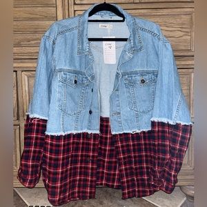 Elia-Cher Jean & Plaid Jacket